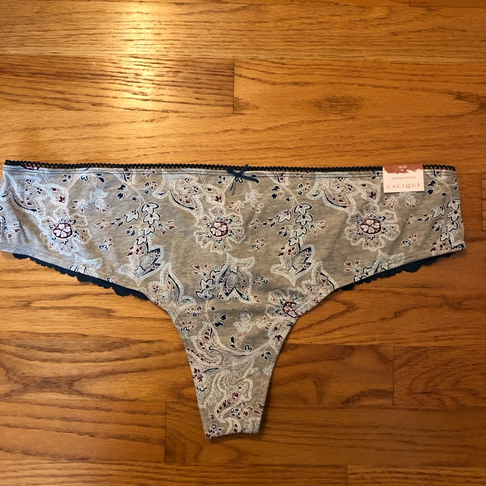 Cacique thong panties,size 18/20